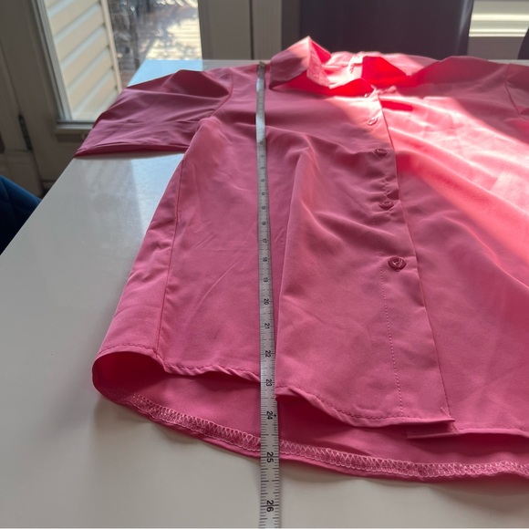 C+D+M Women's Pink Button-Down Shirt - Picture 8 of 9